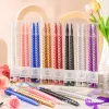 Colorful spiral birthday party candle set, Christmas scented LED candles Specification image